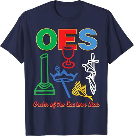 OES five Emblems Order of the Eastern Star Parents' Day Gift T-Shirt - FUKAMASONIC