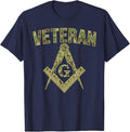 Mason Masonic Camo Freemason Veteran T-Shirt - FUKAMASONIC