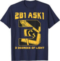 Freemason 2B1Ask1 3 Degrees Of Light Compass Square Masonic T-Shirt - FUKAMASONIC