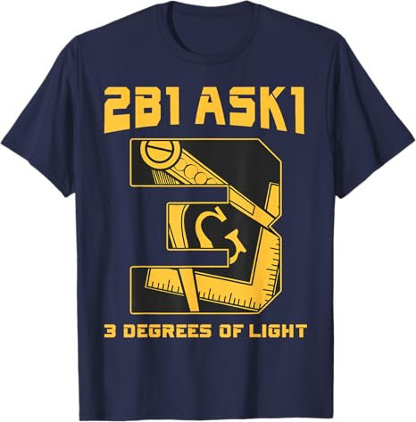 Freemason 2B1Ask1 3 Degrees Of Light Compass Square Masonic T-Shirt - FUKAMASONIC