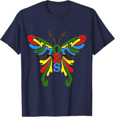 OES Butterfly Color of the Eastern Star Christmas T-Shirt - FUKAMASONIC