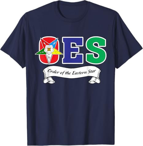 OES Symbol Ribbon Order of the Eastern Star Parents' Day T-Shirt - FUKAMASONIC