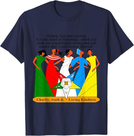 OES Sisterly Love & Concern Charity Truth & Loving Kindness T-Shirt