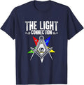 Light Connection OES Masonry Freemasonry Masonic Freemason T-Shirt - FUKAMASONIC