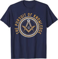 Freemason Masonic Fraternal Square & Compass Freemasonry T-Shirt - FUKAMASONIC