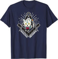 Cute Masonic Meowing Cat freemason mason esoteric spiritual T-Shirt - FUKAMASONIC