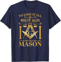 Masonic Square Compass Freemason T-Shirt - FUKAMASONIC