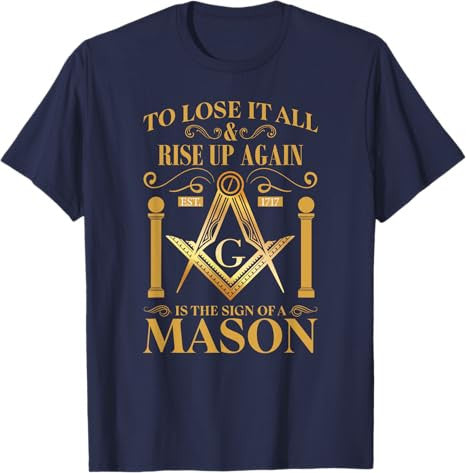 Masonic Square Compass Freemason T-Shirt - FUKAMASONIC