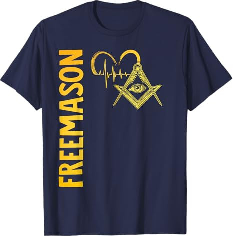 Masonic Freemasonry Fraternal Square Compass Freemasonry T-Shirt - FUKAMASONIC