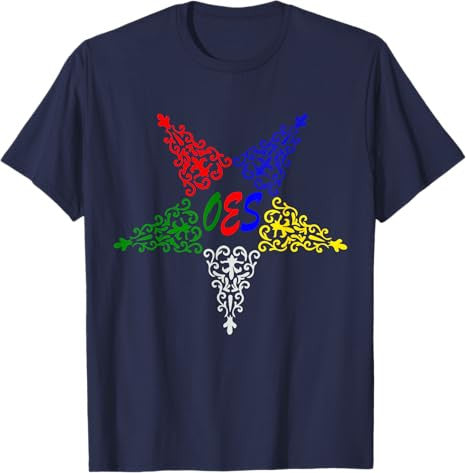 OES Leaves Pattern Colors the Eastern Star Thanksgiving T-Shirt - FUKAMASONIC