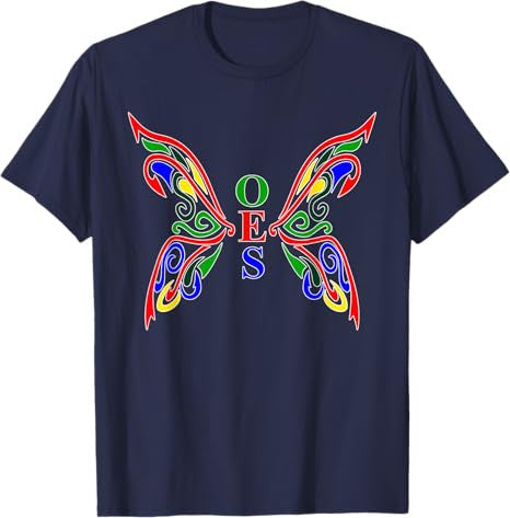 OES Butterfly Order of the Eastern Star Mother's Christmas T-Shirt - FUKAMASONIC