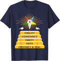 OES Star Fidelity Constancy Purity Faith Fervency & Zeal T-Shirt - FUKAMASONIC