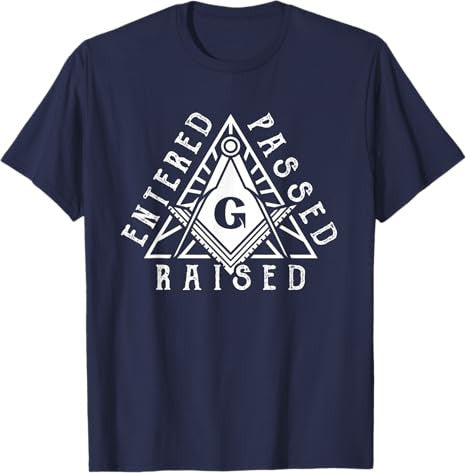 Masonic Square And Compasses Design T-Shirt - FUKAMASONIC