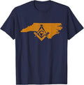 North Carolina Masons Grand Lodge Freemason Fathers Day T-Shirt - FUKAMASONIC