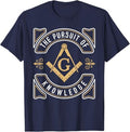 The Pursuit Of Knowledge Mason Fraternal SMIB Freemason T-Shirt - FUKAMASONIC