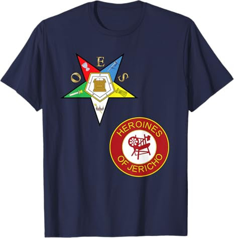 OES Heroines of Jericho Split Order Eastern Star PHA HOJ T-Shirt - FUKAMASONIC