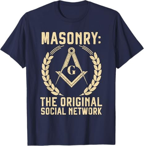 Freemason Masonic Fraternal Square and Compass T-Shirt - FUKAMASONIC