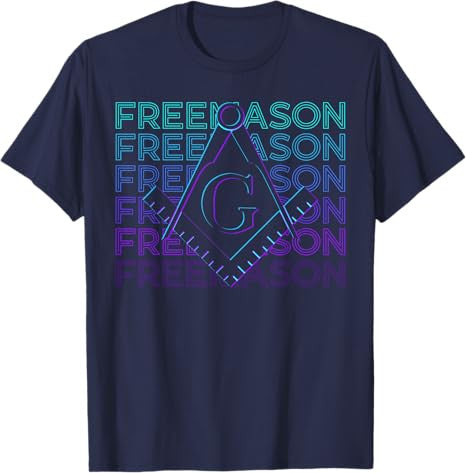 Freemason Freemasonry Masonic Masonry Retro T-Shirt - FUKAMASONIC