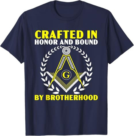 Freemason Masonic Fraternal Square & Compass Symbol T-Shirt - FUKAMASONIC