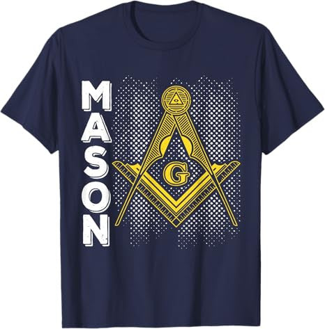 Masonic Freemasonry Fraternal Square Compass Mason T-Shirt - FUKAMASONIC