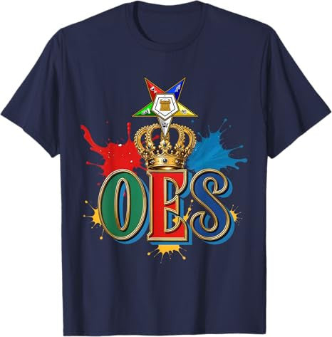 OES Queen Sisters Beautiful Crown Order of the Eastern Star T-Shirt - FUKAMASONIC