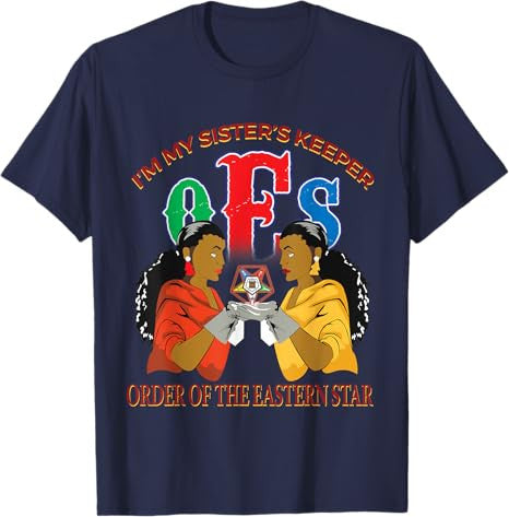 OES Sister's Keeper the Eastern Star Parents Mason Christmas T-Shirt