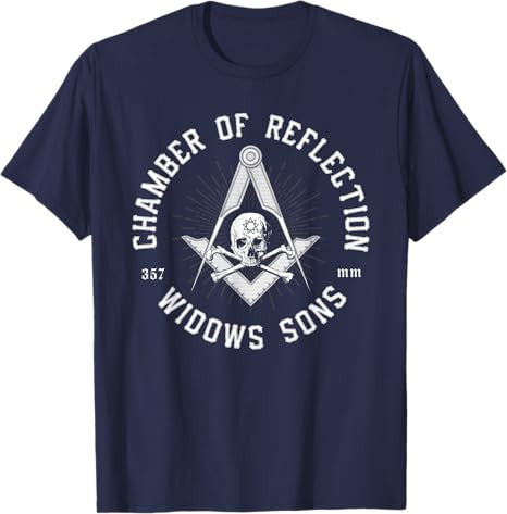Widows Sons Masonic Square and Compass - Freemason T-Shirt T-Shirt - FUKAMASONIC