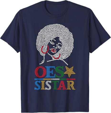 OES SiStar Dot Print Order of Eastern Star Parents' Day Gift T-Shirt