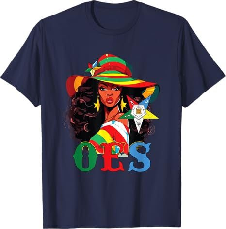 Black Beautiful Sister OES Floppy Wide-Brimmed Hat Fatal T-Shirt - FUKAMASONIC