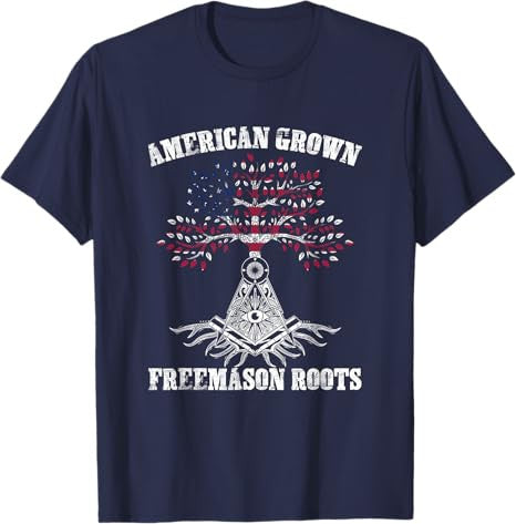 Freemason Roots Masonry Freemasonry Masonic Freemasons T-Shirt - FUKAMASONIC