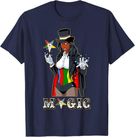 OES Magic Sisters Beautiful Lady Order of the Eastern Star T-Shirt - FUKAMASONIC