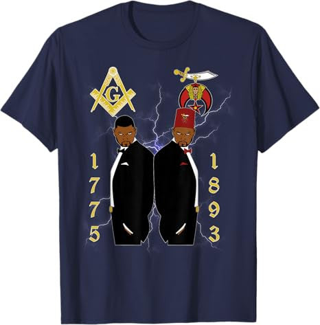 Shriners 1893 Masons 1775 Shrine PHA Mason Brothers Masonic T-Shirt - FUKAMASONIC