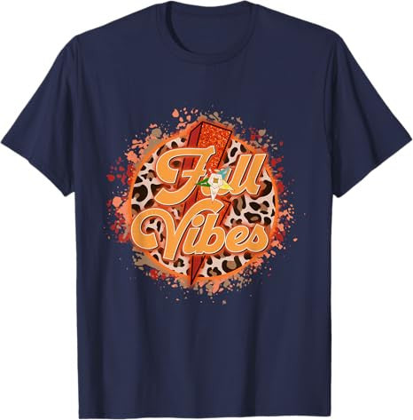 OES Fall Vibes Retro Leopard of the Eastern Star Halloween T-Shirt - FUKAMASONIC