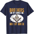 Brothers By Choice Masonry Freemasonry Masonic Freemason T-Shirt - FUKAMASONIC
