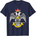 33rd Degree Mason T Shirt Masonic Tee Scottish Rite Down T-Shirt - FUKAMASONIC