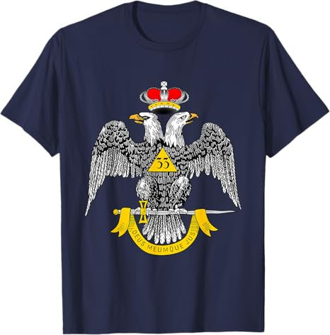 33rd Degree Mason T Shirt Masonic Tee Scottish Rite Down T-Shirt - FUKAMASONIC