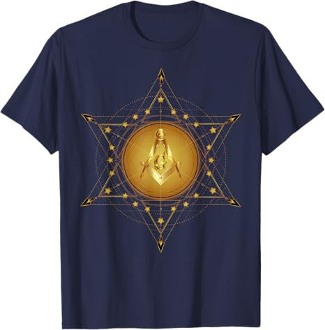 Masonic Square & Compass Freemason Christmas Birthday T-Shirt