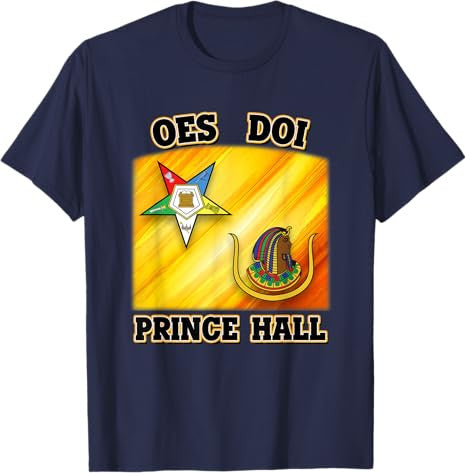 OES DOI Order Eastern Star Daughters of Isis Prince Hall PHA T-Shirt - FUKAMASONIC
