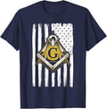 Freemason Masonic USA Flag Fraternal America T-Shirt - FUKAMASONIC