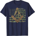 American Camo Flag Mason Masonic Camo Freemason T-Shirt - FUKAMASONIC