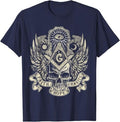 Masonic Skull God's Eye Faith Hope Charity Fathers Christmas T-Shirt - FUKAMASONIC