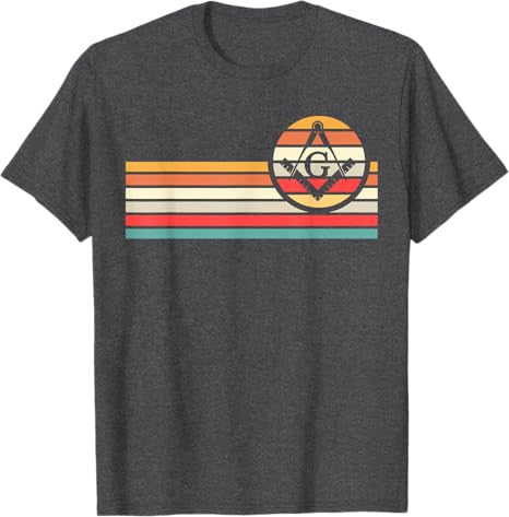 Freemason Masonic Fraternal Freemasonry Square Compass T-Shirt - FUKAMASONIC