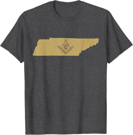 Tennessee Freemason T Shirt With Masonic Symbols - FUKAMASONIC