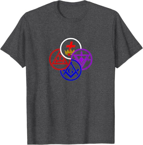 Masonic York rite degrees symbol Freemason lodge Freemasonry T-Shirt - FUKAMASONIC