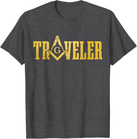 Masonic Masonic Square and Compass Travel T-Shirt - FUKAMASONIC