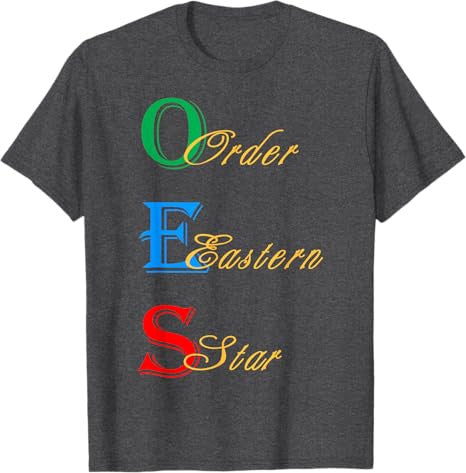 OES Words Symbols Colors of the Eastern Star Parents' Day T-Shirt - FUKAMASONIC