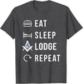 Eat Sleep Lodge Repeat T-Shirt - FUKAMASONIC
