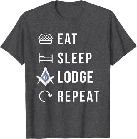 Eat Sleep Lodge Repeat T-Shirt - FUKAMASONIC