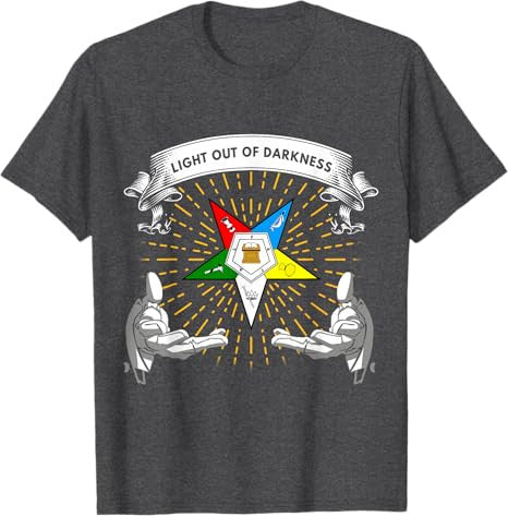 OES Light Out Of Darkness Sis Bro Order of the Eastern Star T-Shirt - FUKAMASONIC