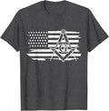 Mason Square & Compass Masonic US Flag Freemason T-Shirt - FUKAMASONIC
